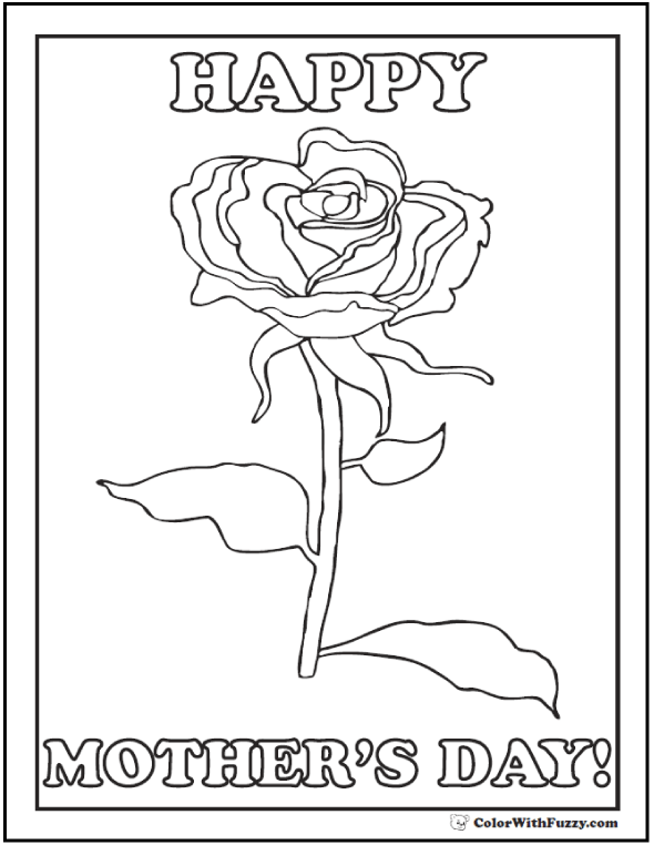 45+ Mothers Day Coloring Pages Printable Digital PDF Downloads
