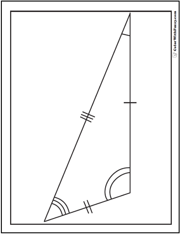 Scalene Triangle For Coloring