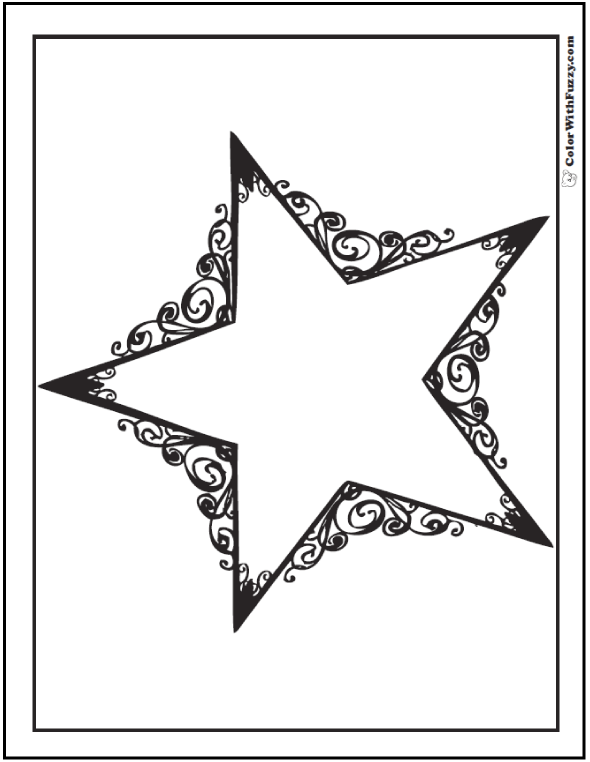 Download 60 Star Coloring Pages Customize And Print Ad-free PDF