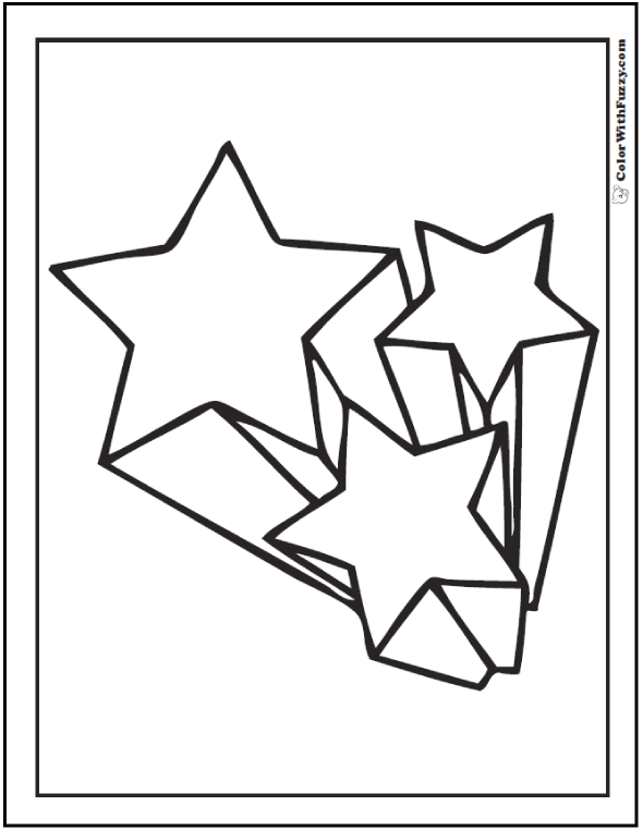 60 Star Coloring Pages Customize And Print PDF