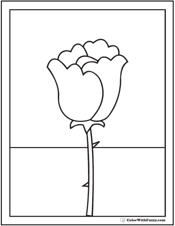 Single Tall Rose