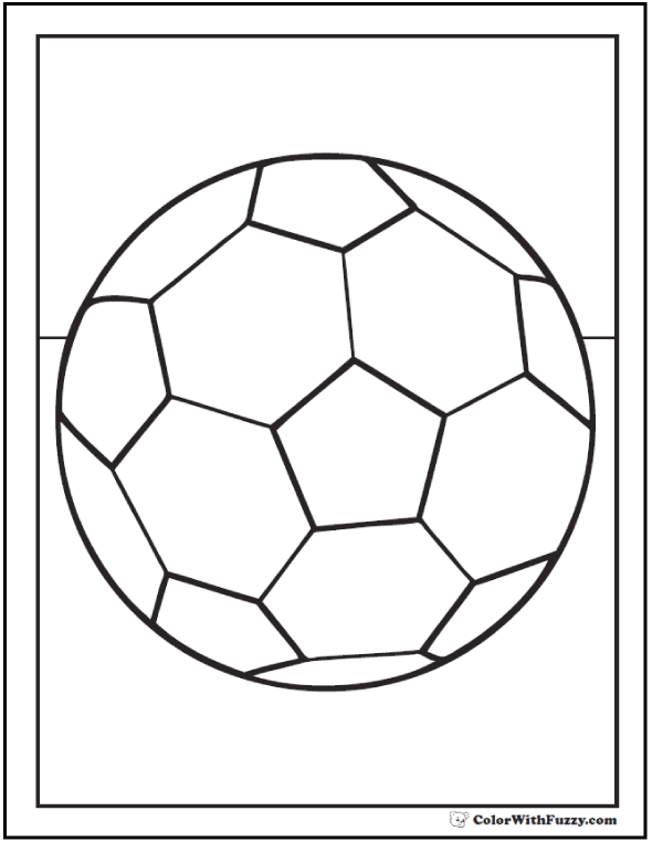 Soccer Ball Coloring Pages
