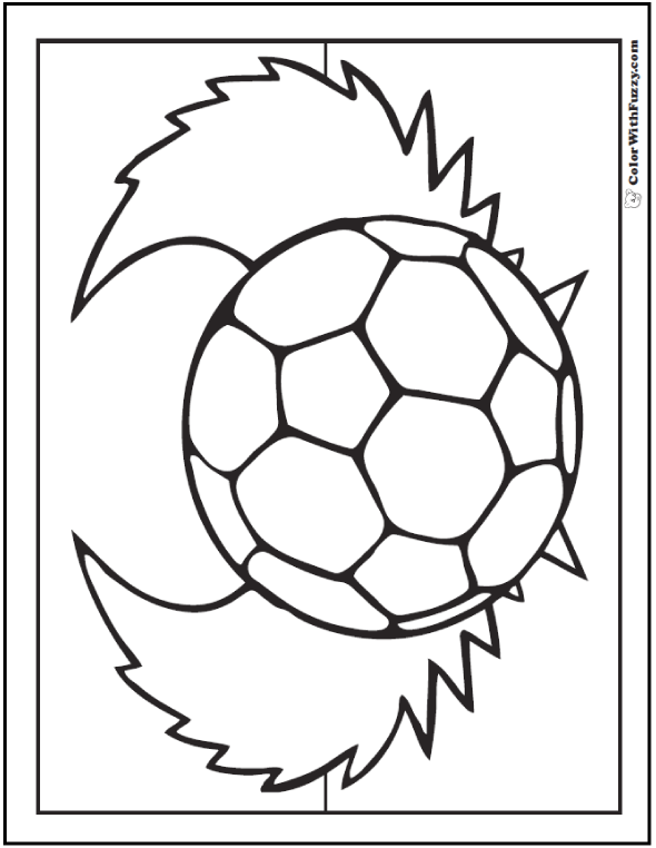 Angel Wing Soccer Ball Coloring