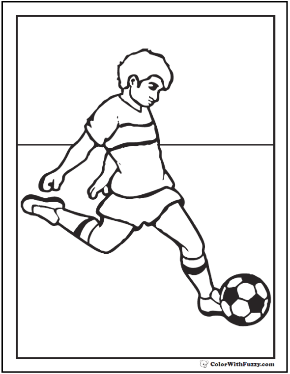 Wingback Soccer Coloring Sheets