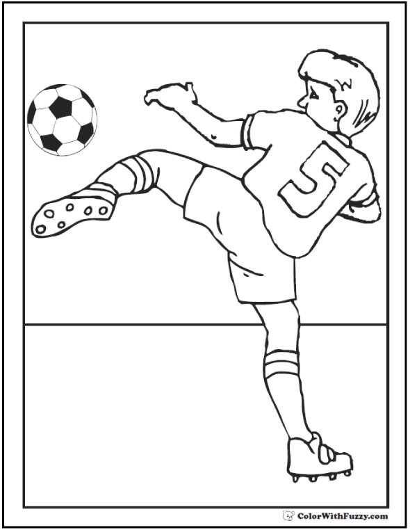 Goal Keeper Soccer Coloring