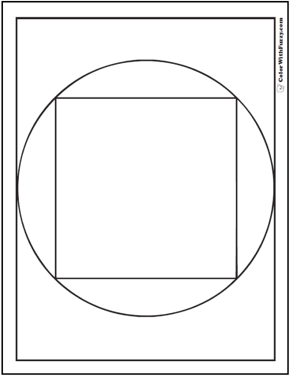 coloring pages of shapes and numbers