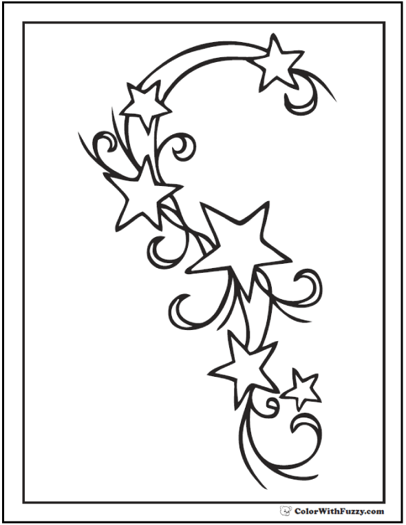 60 star coloring pages ✨ customize and print adfree pdf