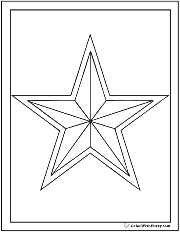 60 Star Coloring Pages Customize And Print PDF