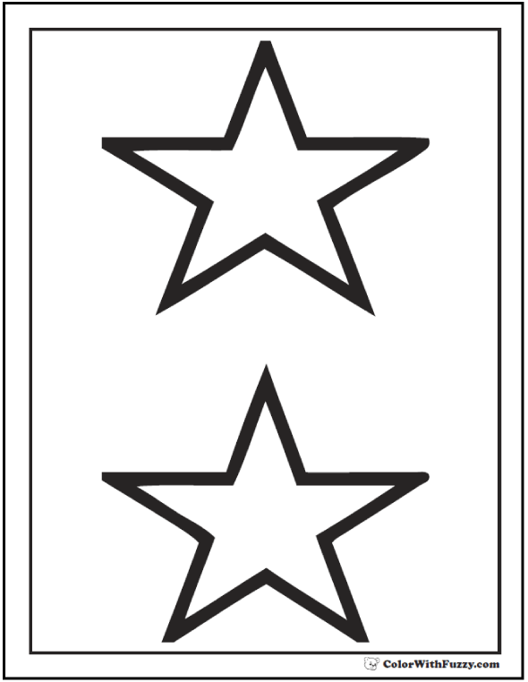 Download 60 Star Coloring Pages Customize And Print PDF