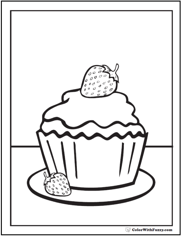 40 Cupcake Coloring Pages Free Coloring Pages Pdf Format For Kids