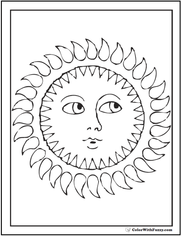 singing mouth coloring page