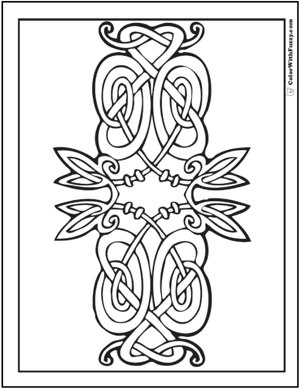 90 Celtic Coloring Pages Irish, Scottish, Gaelic