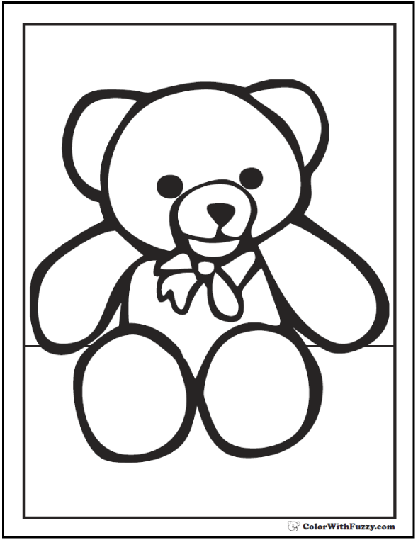 teddy bear coloring pages