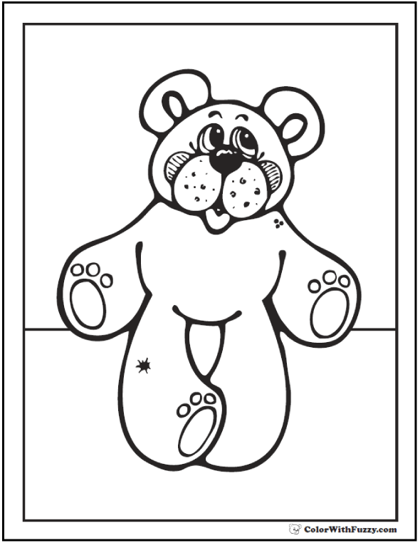 Teddy Bear Coloring Pages For Fun