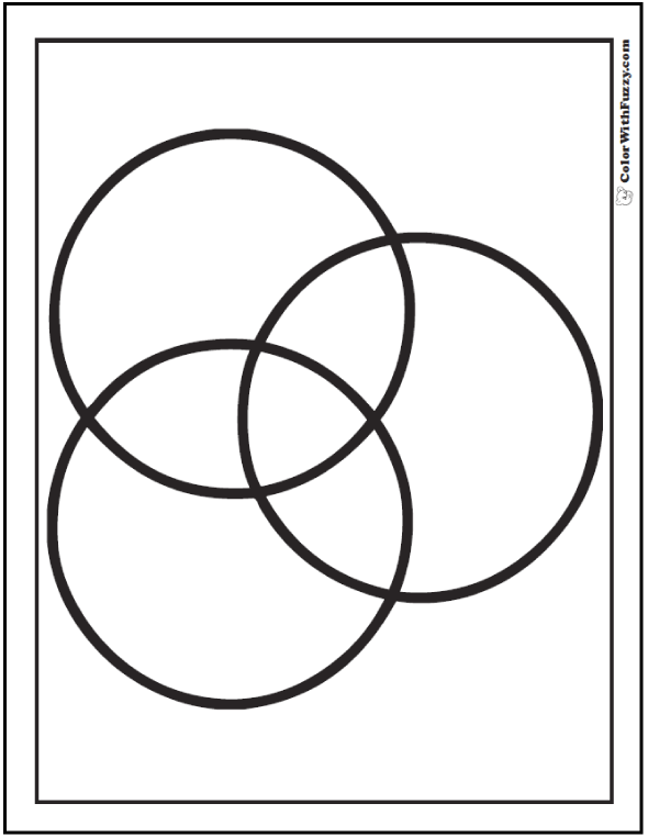 multiple circle coloring pages