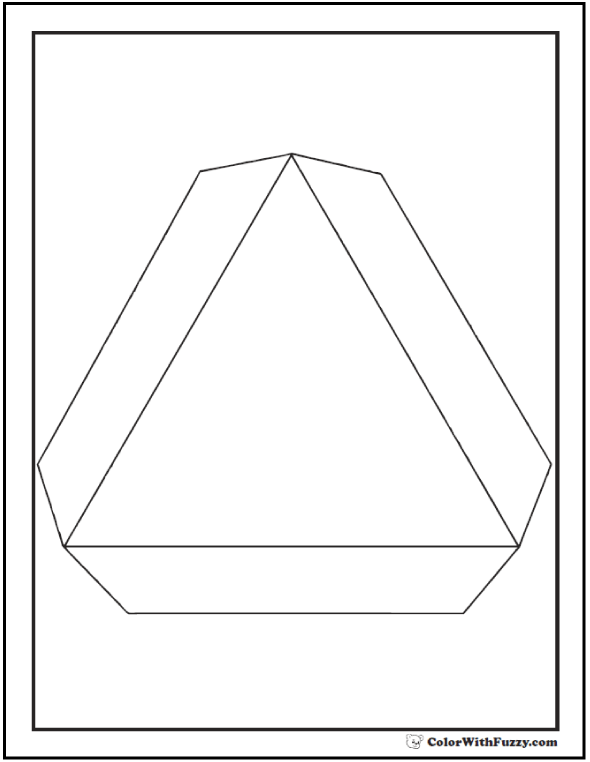 Slow Moving Vehicle Safety Triangle To Color