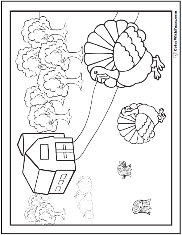 Turkey Coloring Page