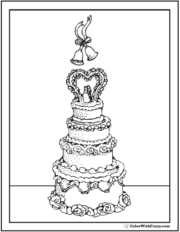 20 Cake  Coloring  Pages Customize PDF Printables