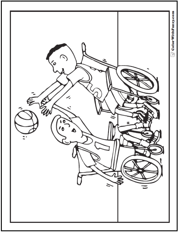 Download Basketball Coloring Pages: Customize And Print PDFs