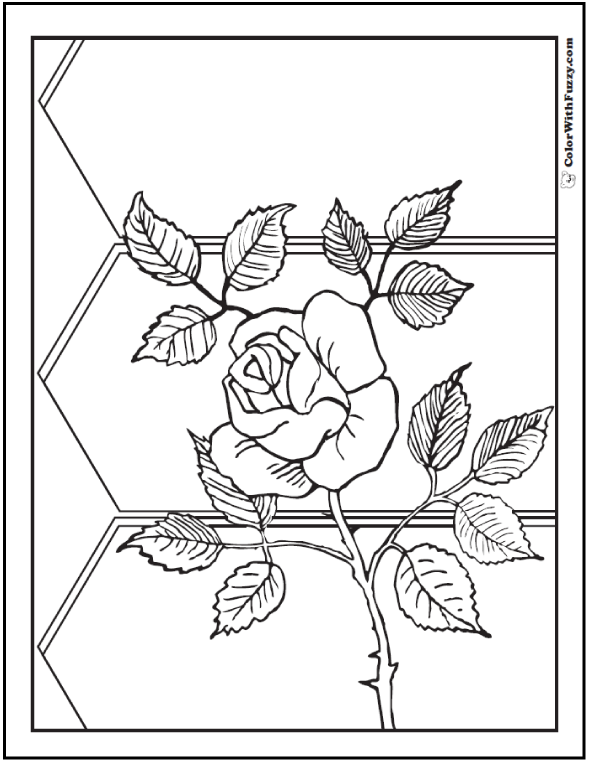 73 Rose Coloring Pages Free Digital Coloring Pages For Kids
