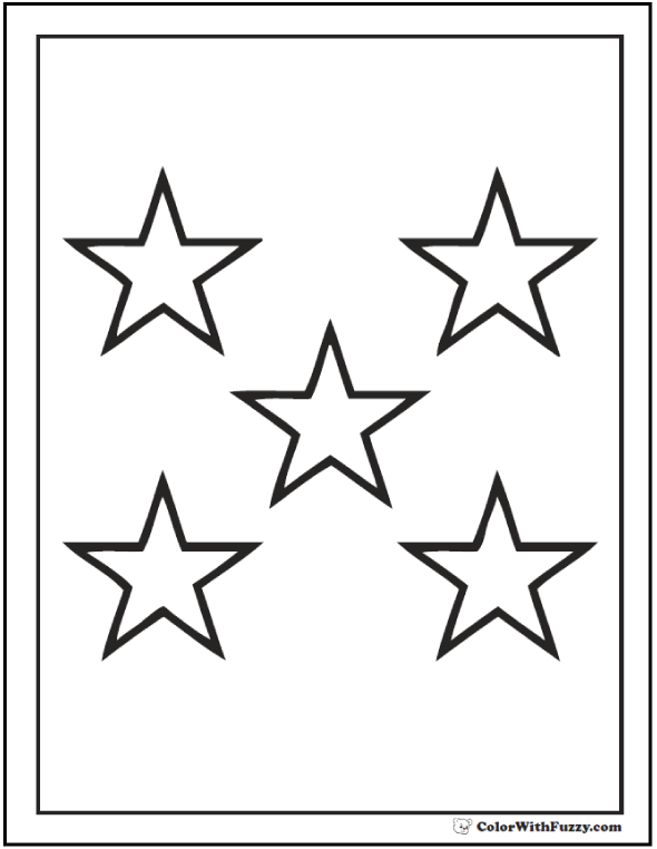 60 Star Coloring Pages Customize And Print PDF